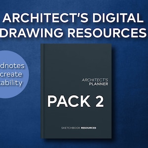 Architects Image Resources PACK 2 |  Goodnotes Notability Procreate | Architectural Symbols Vehicles North points Trees Percentage Symbols