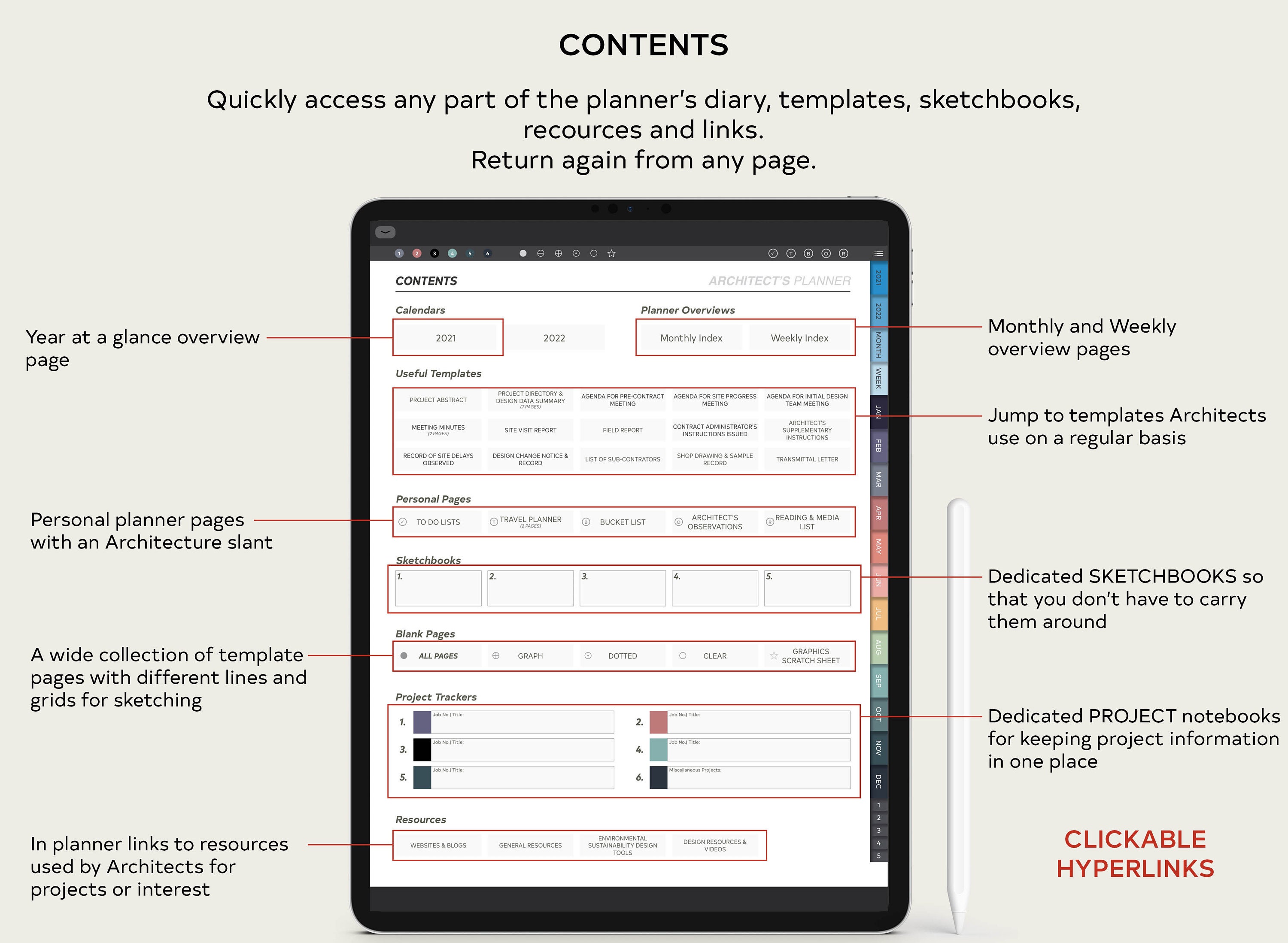 ARCHITECT Digital Planner Architect Gifts for Architects Etsy