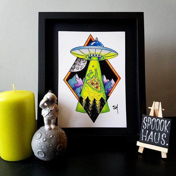 ABDUCTION (COLOUR) - A5 size Print 250gsm card (A5 print only)