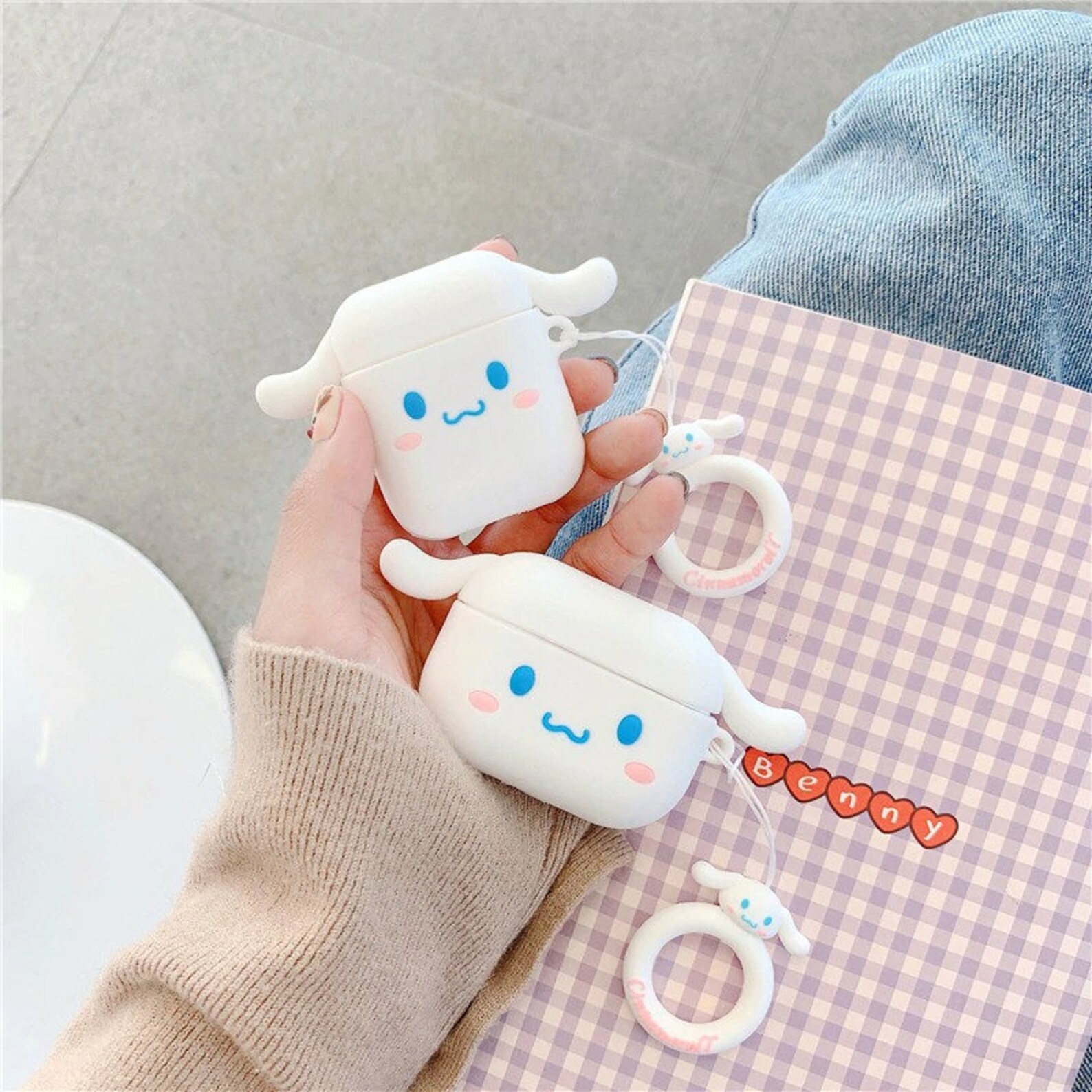 3d Cinnamoroll Case For Airpods Pro Accessories Bluetooth Etsy