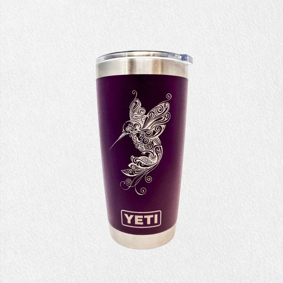 20 Oz Yeti Rambler: Engraved Hummingbird Tumbler - Etsy