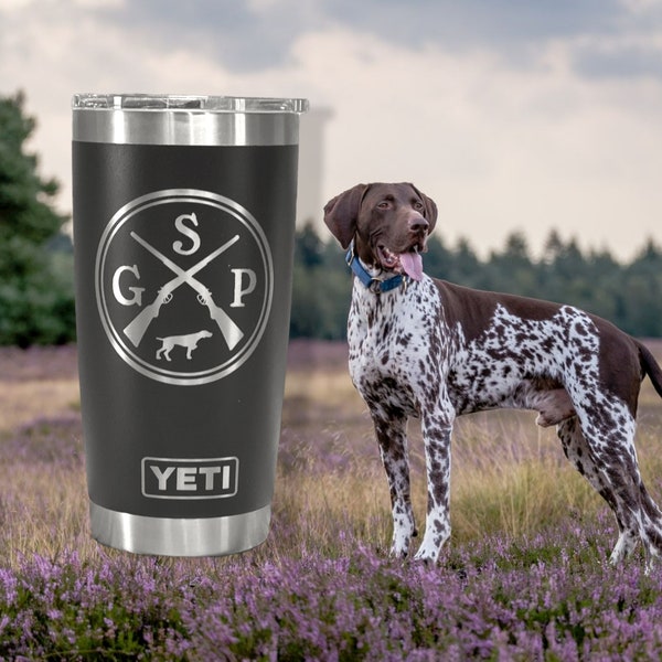 GSP Yeti Rambler, German Shorthaired Pointer Yeti, Pointer Yeti, GSP Gift, GSP Tumbler, Custom Engraved Yeti, Personalized Tumbler