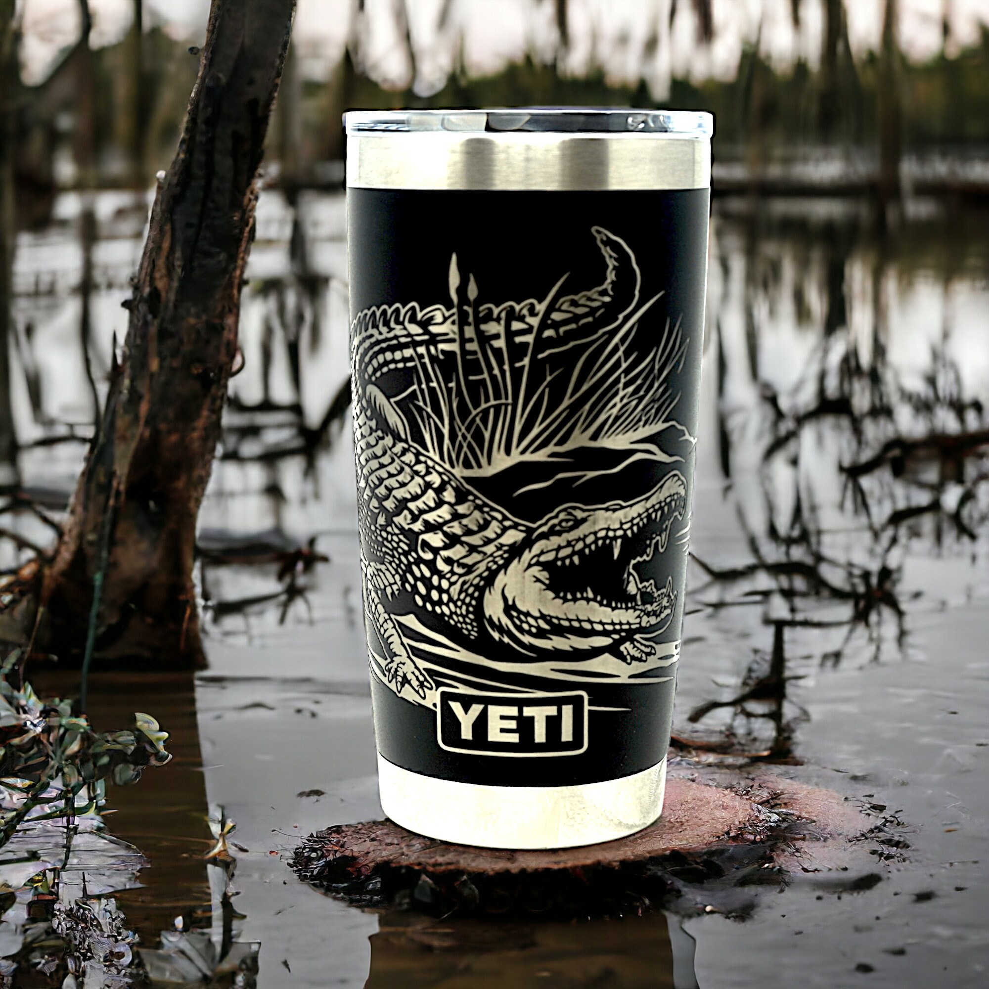 Personalized Bayou Alligator Stainless Steel Yeti Rambler - Etsy