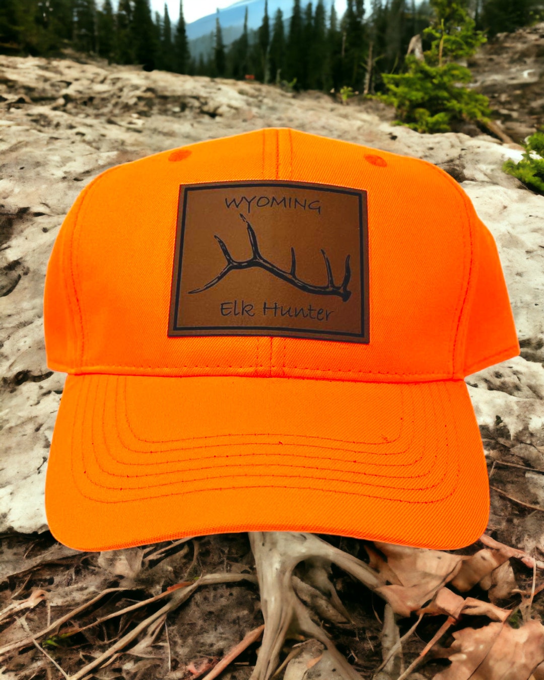 Wyoming Elk Hunting Hat Wyoming Hunting Hat Blaze Orange Hat Etsy