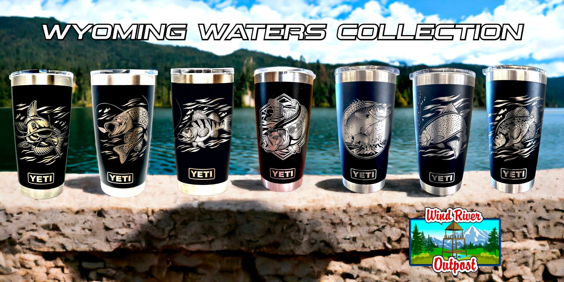 Rainbow Trout Fishing Yeti Rambler - Wind River Outpost