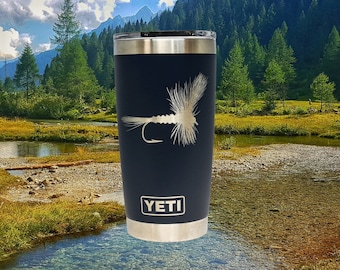 Fly Fishing Yeti Tumbler: Engraved Fisherman Gift