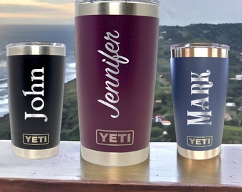 Custom Name Yeti Rambler: Personalized Engraved Tumbler