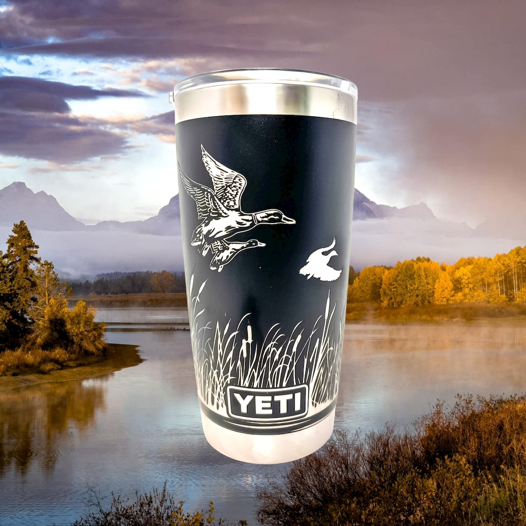Duck Hunting Engraved Yeti Tumbler: Personalized Outdoor Gear - Etsy