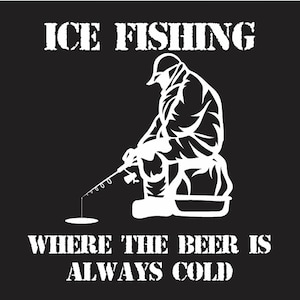 Ice Fishing Sticker 