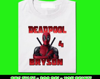 Carte Danniversaire Deadpool Drole De Licorne Interieur Etsy