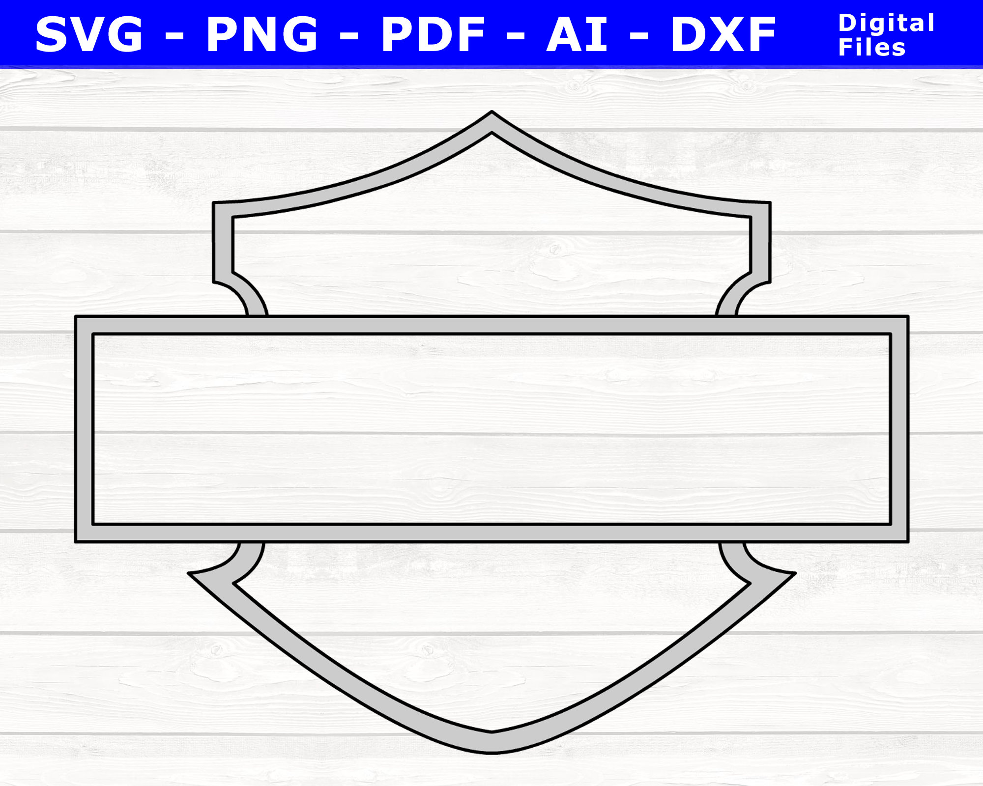 Blank Harley Logo Blank Harley Logo