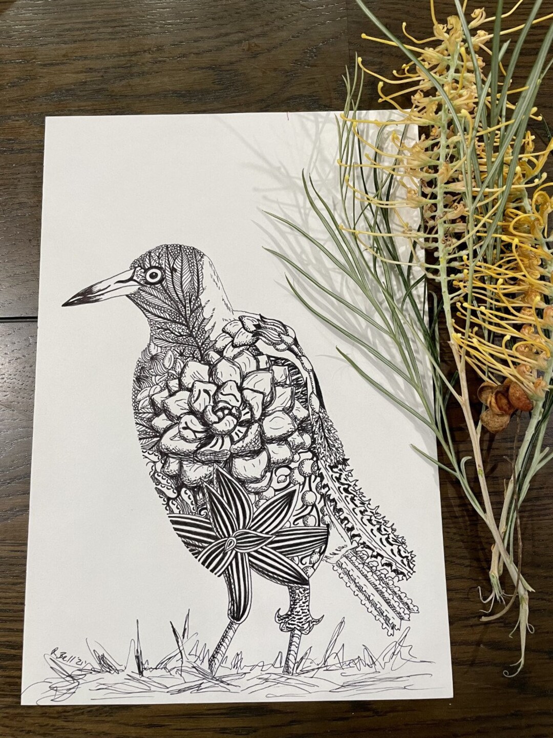 Original Hand Drawn, Pen and Ink, One and Only Available, Unique ...