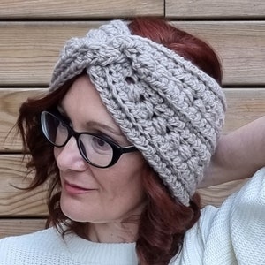 Diadema mujer, Diadema turbante, Diadema lana mujer, Diadema ganchillo, Turbante cálido, Bandana lana, Bandana mujer, Handgebreide bandana