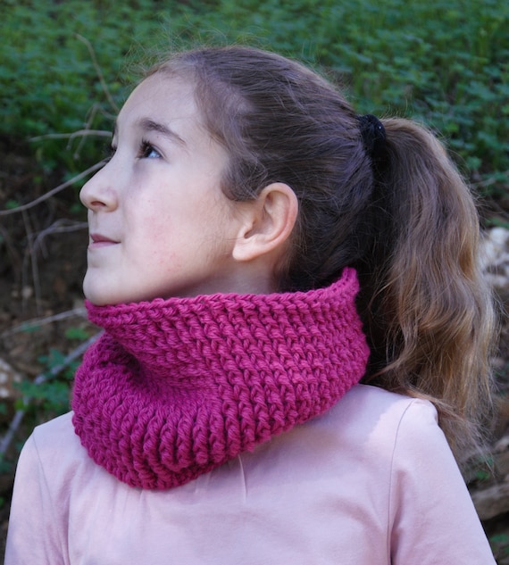 bufanda circular a crochet para mujer