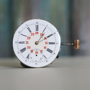 Late 1800&#39;s Swiss made  mechanical wind up  pocket watch movement -  not working
