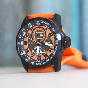 JAQUES FREL   quartz men's watch, starts and stops - sold for spares or repair