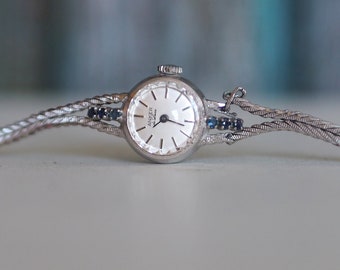 Anker - reloj de plata maciza y zafiro azul - no funciona, está dañado