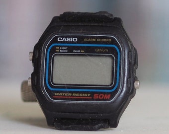 Vintage CASIO LCD  watch - not tested, sold as not working