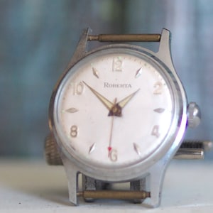 German  ROBERTA  watch case / dial / hands set , mint, nos, unused