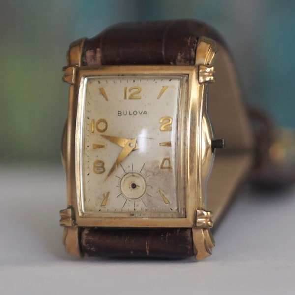 BULOVA Watch Co. U.S.A - Art Deco    mechanical watch  BULOVA   - not working , mechanical watch spares watch parts, mechanical supply