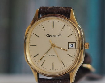 REINER  - German quartz watch- not tested, sold as not working, mint condition for spares or repair