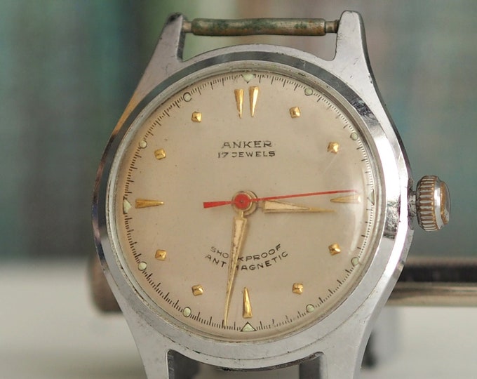 Vintage German Mechanical Wind up Watch Anker Not Working Etsy