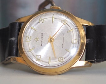 Reloj mecánico vintage Windsor, no funciona, repuestos para relojes mecánicos, suministro mecánico