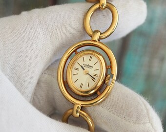 Montre-bracelet mécanique allemande vintage PALLAS ADORA à remontage manuel - en parfait état, inutilisé, NOS