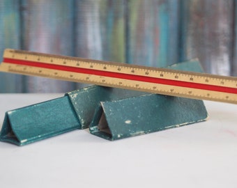 1950-60s mathematician rule, wooden base