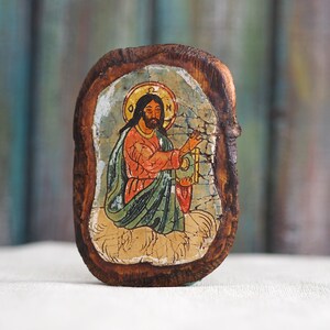 Jesus Christ handcrafted wooden  Orthodox icon, wooden icon, Jesus Christ icon, Christian Housewarming Gift,  Religious Artwork
