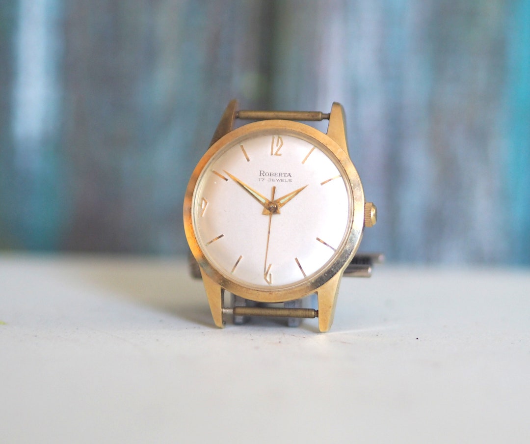 German ROBERTA Watch Case / Dial / Hands Set Mint Nos Etsy