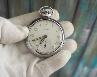 Smiths - reloj de bolsillo mecánico de cuerda, no funciona