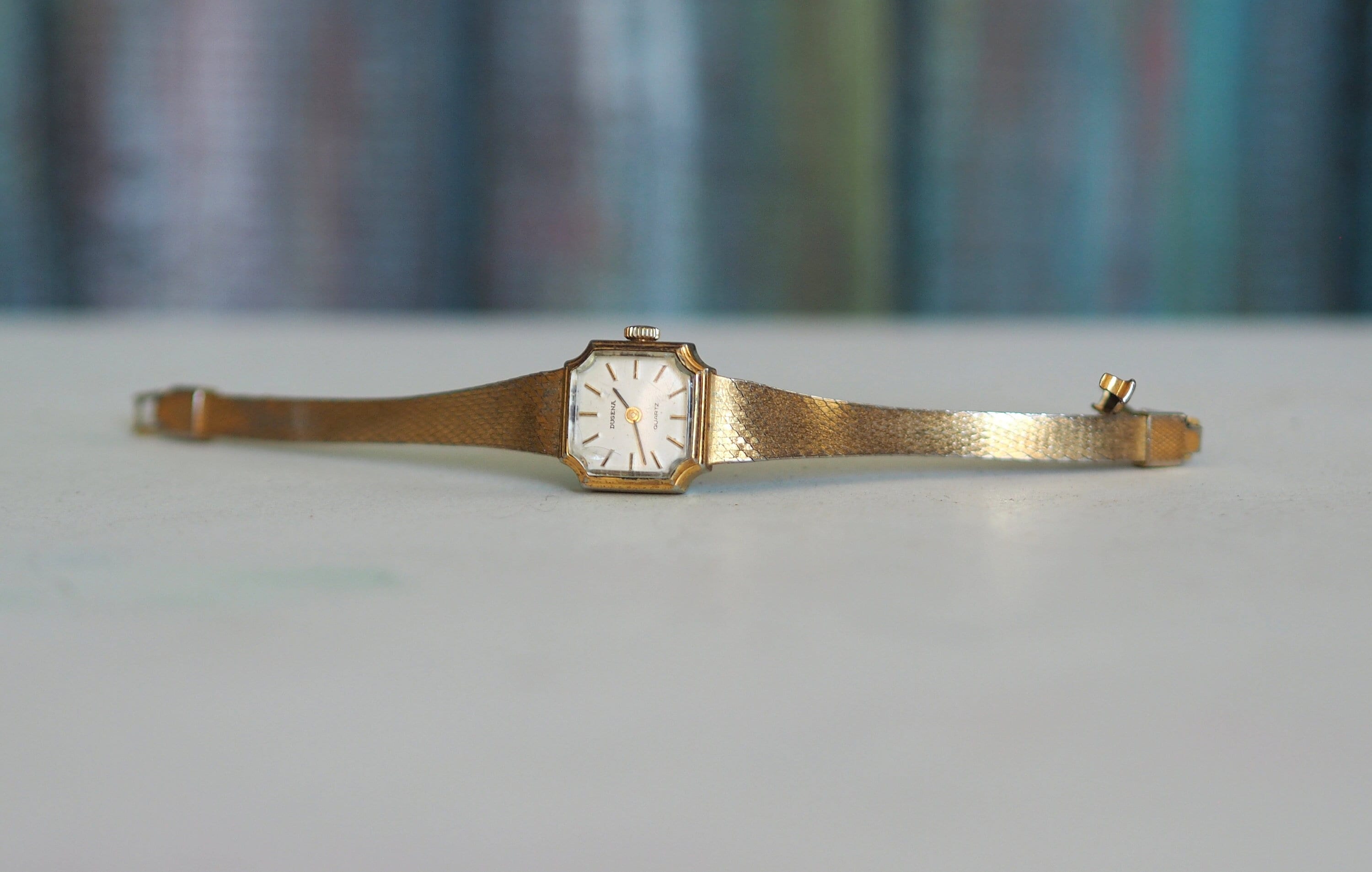 Dugena Damenuhr Rechteckige Damenuhr Mit Lederband DUGENA Quarz