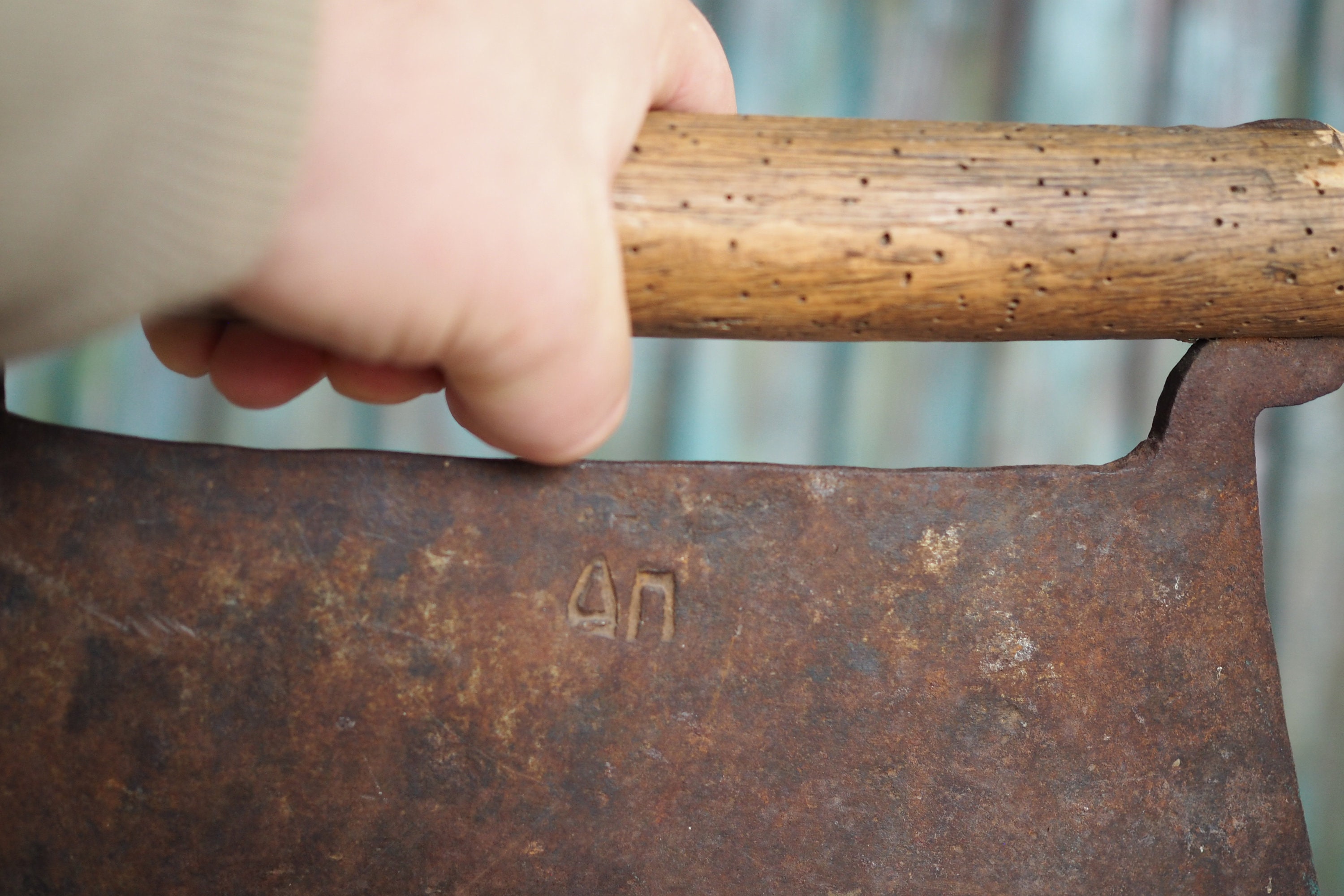 Rustic Cleaver Huge Antique Hand Forged Cleaver , Custom Antique Cleaver, Rustic ...