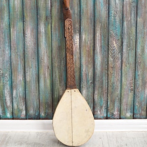 Handmade hand carved  Lahuta, Gusle,  Wooden  Musical Instrument, North Albanian, Kosovo, Montenegro ,Traditional Music Instrument