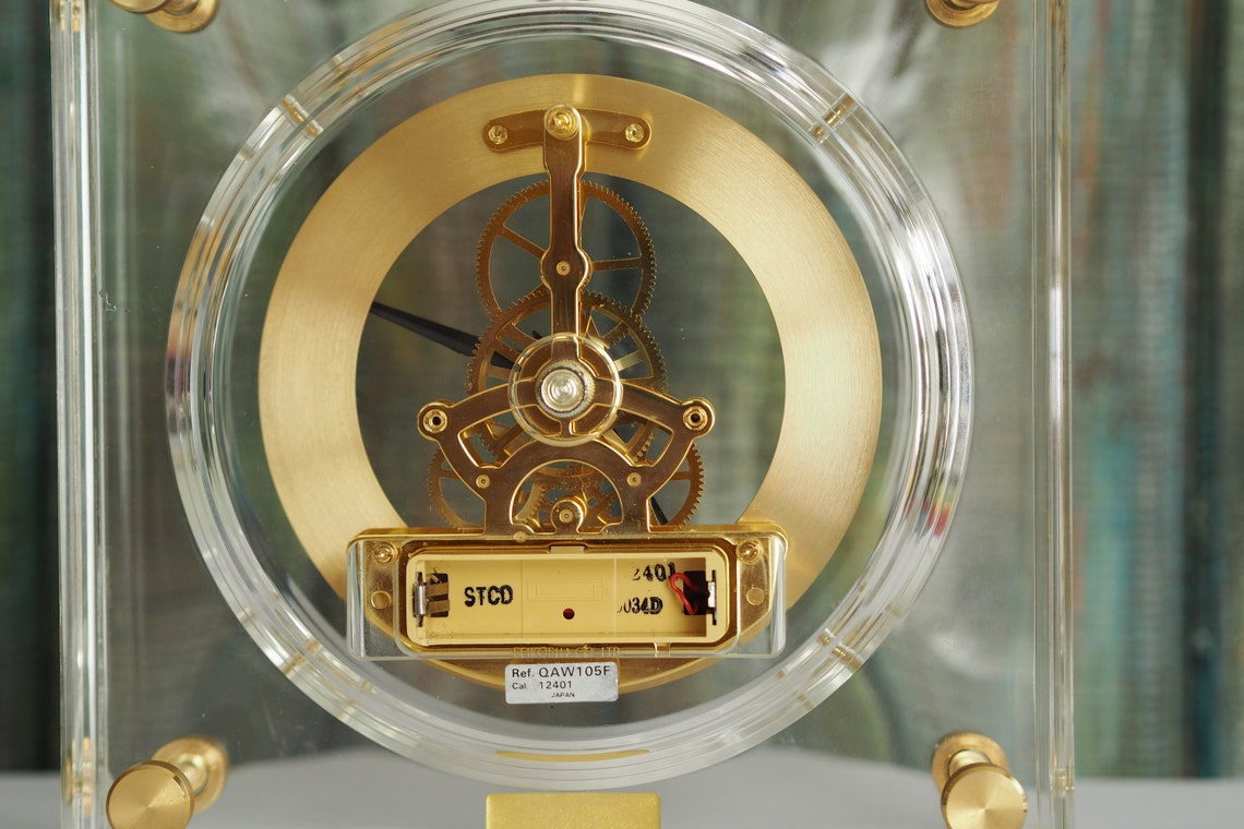 Vintage Rare Seiko Electro Mechanical Skeleton Clock Not Etsy