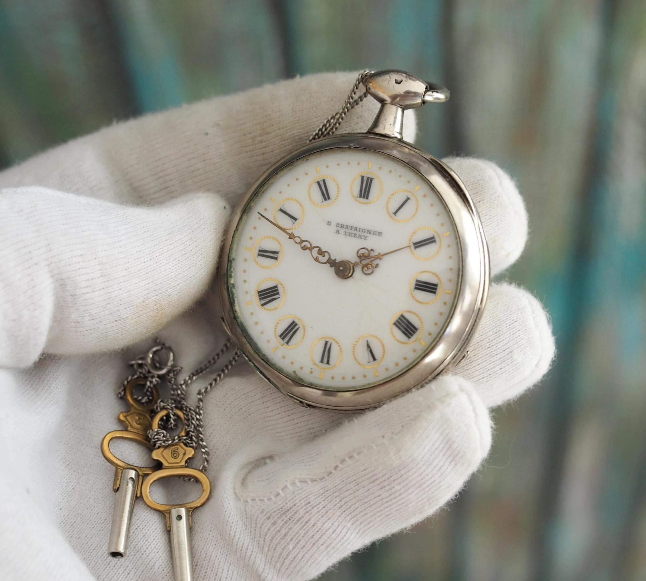 Milan Stag Pocket Watch Antique Silver Pocket Watch Working Ireland