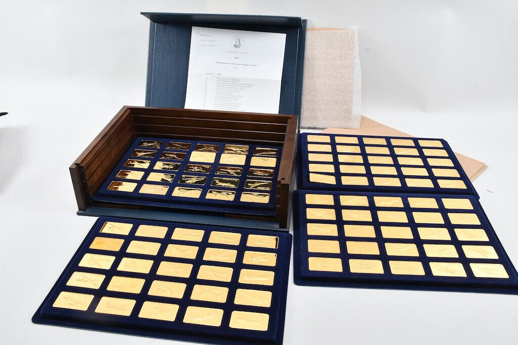 THE JANE’S  MEDALLIC REGISTER Franklin Mint Jane's Aircraft Ingots - the Jane's Medallic