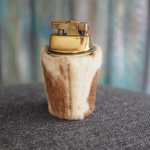 Briquet à gaz de table vintage du milieu du siècle, briquet de table vintage, collection, briquet vintage