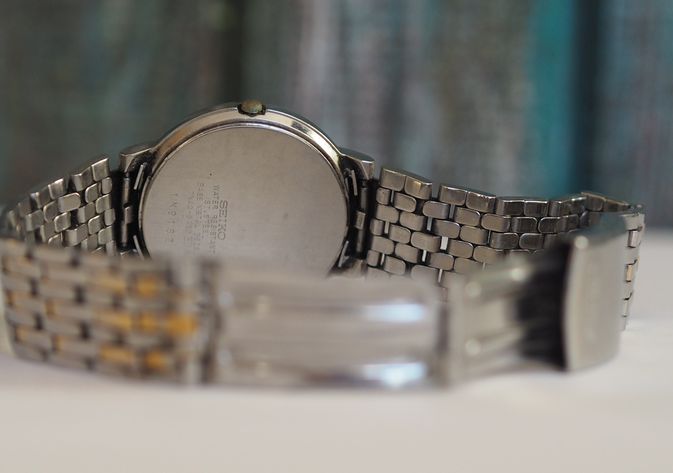 Cassa Orologio Seiko Kinetic Uomo SKJ014, Mai Indossata, NON FUNZIONANTE (senza Movimento)