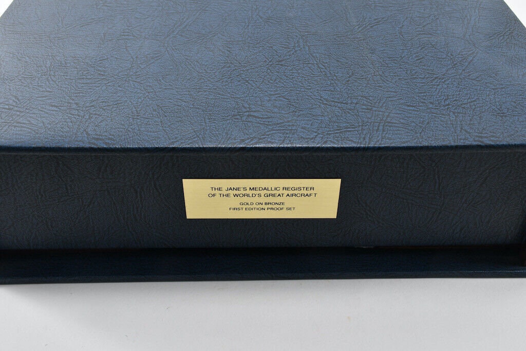 Franklin Mint Jane's Aircraft Ingots - the Jane's Medallic