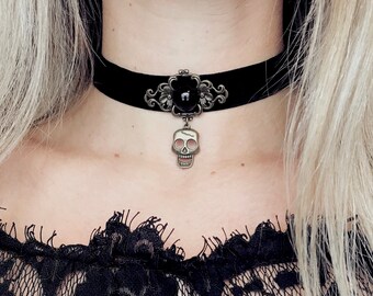 Halloween Retro Skull Collar Female Jewelry Party New Design Halloween Retro Skull Collar Female Jewelry Party New Design