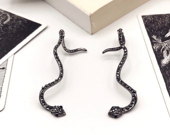 Black SERPENT Earrings