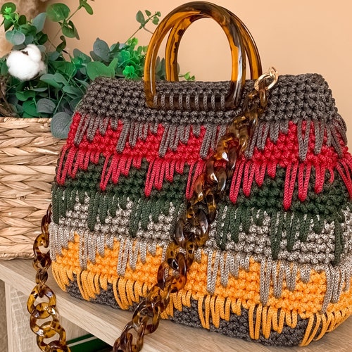 Crochet Bag Pattern-video Tutorial-crochet Handbag - Etsy
