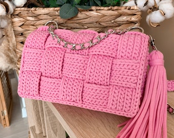 crochet doll bolsa