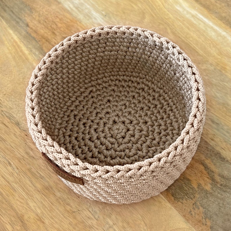 Crochet Patternpdf Patternround Basket Patterncrochet Etsy