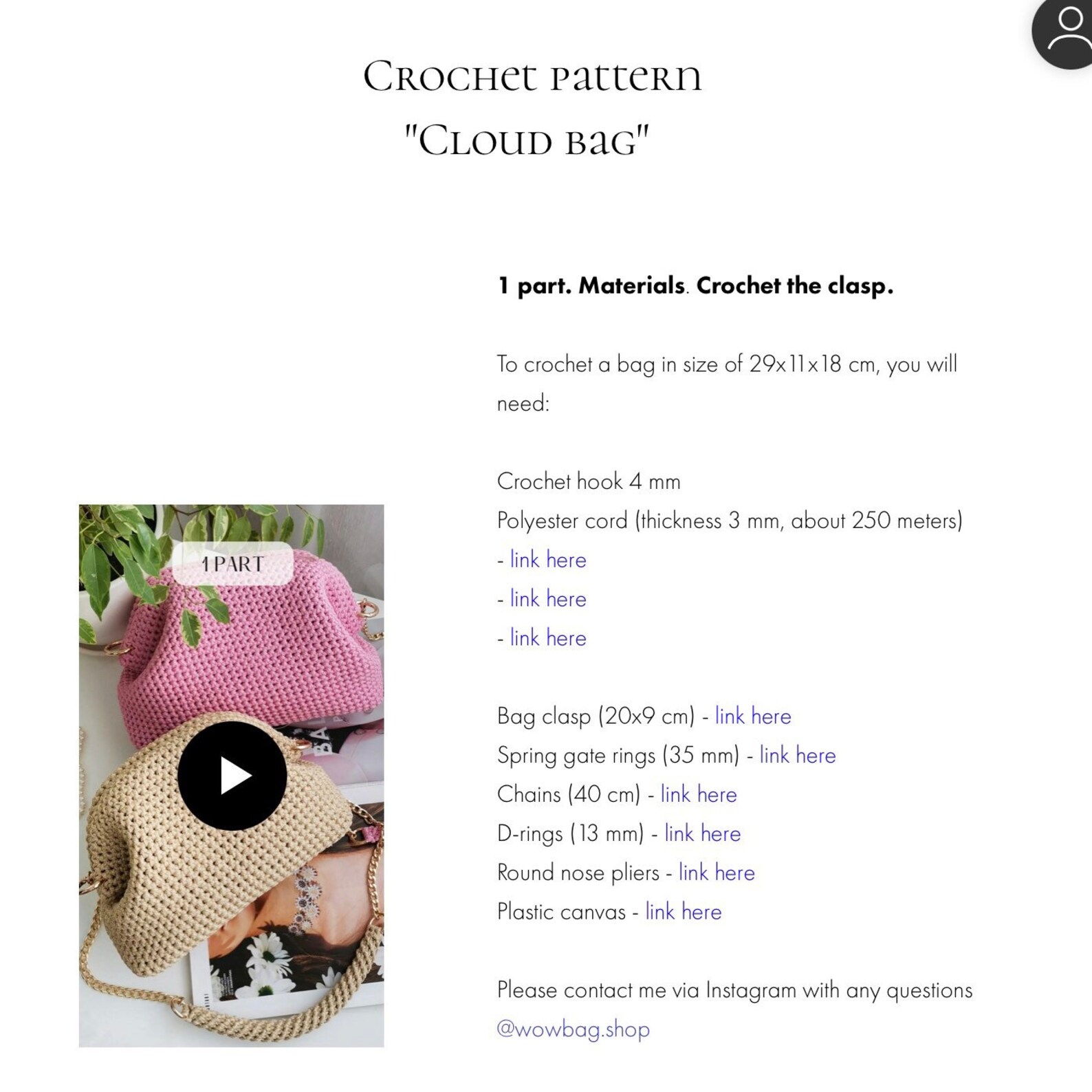 Crochet Patterns Bag Step by Step Pattern for Bag Making How Etsy