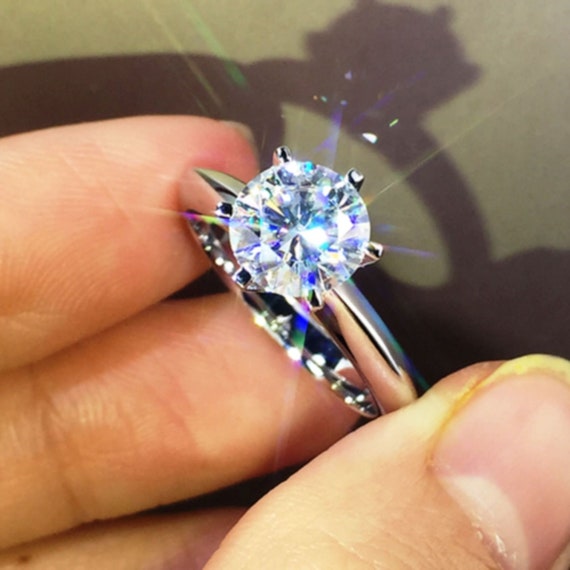 1.35 ct Brilliant Round Cut Pave Halo Stunning Genuine Moissanite Ideal VVS