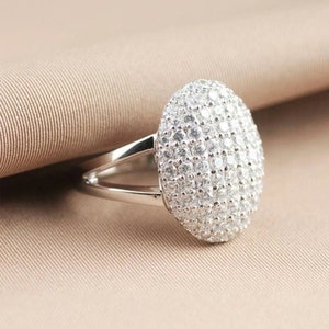 1.85Ct White Round Cut Diamond Engagement Wedding Propose Twilight Bella Breaking Dawn Pave Set Ring In 925 Sterling Silver / Ring For Her