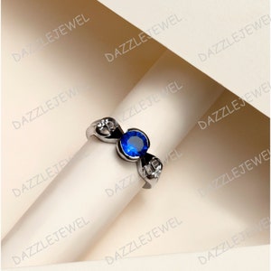 Star Wars Rebel Alliance Ring: Blue Sapphire & Diamond Geek Wedding Ring